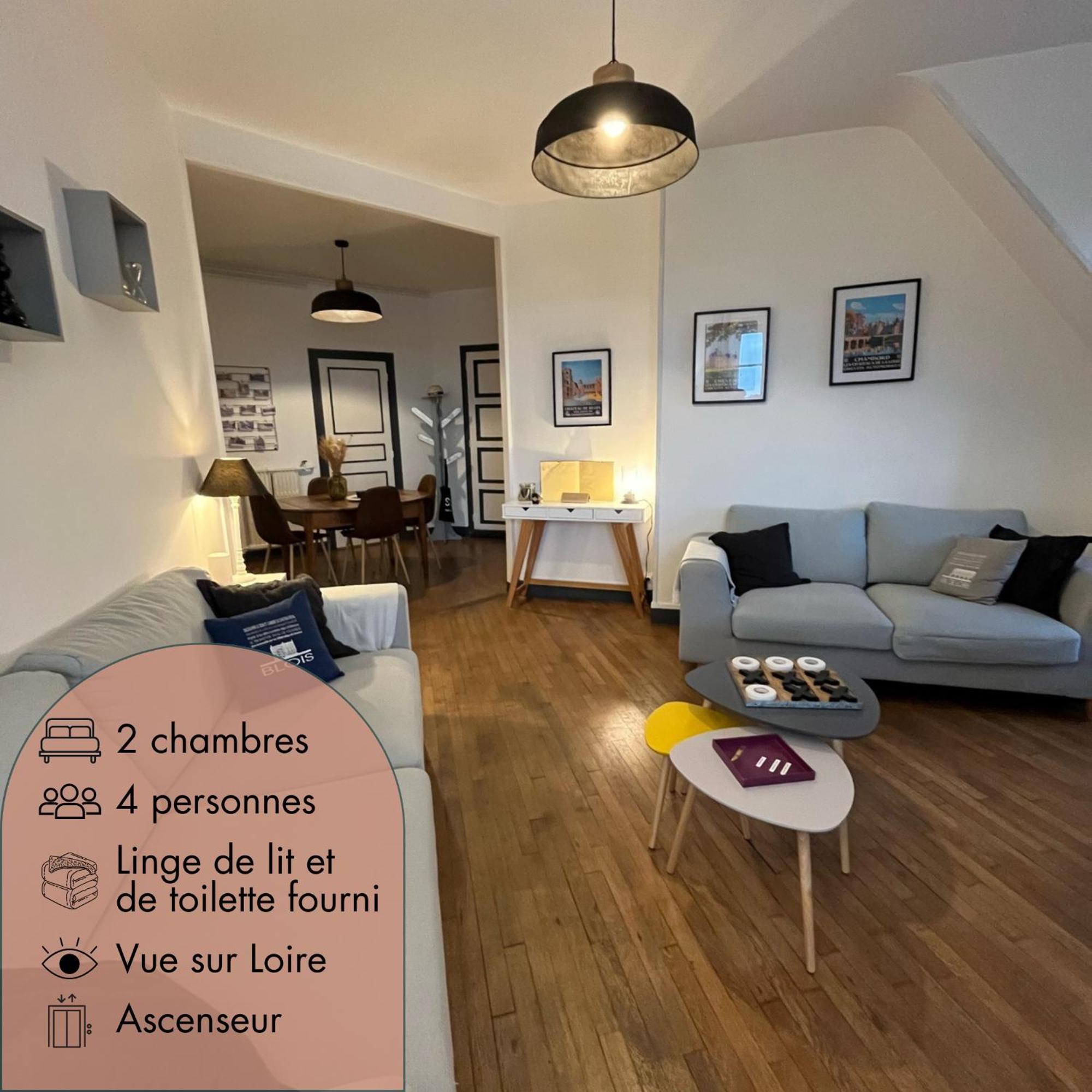 Entre Loire & Chateau - Vue Exceptionnelle A Blois Eksteriør bilde